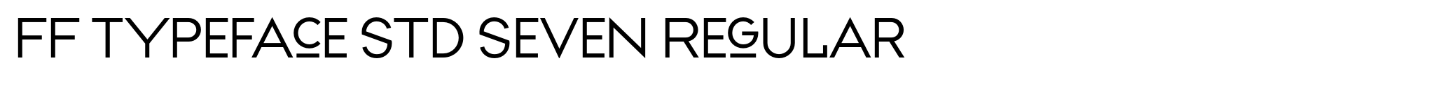 FF Typeface Std Seven Regular image